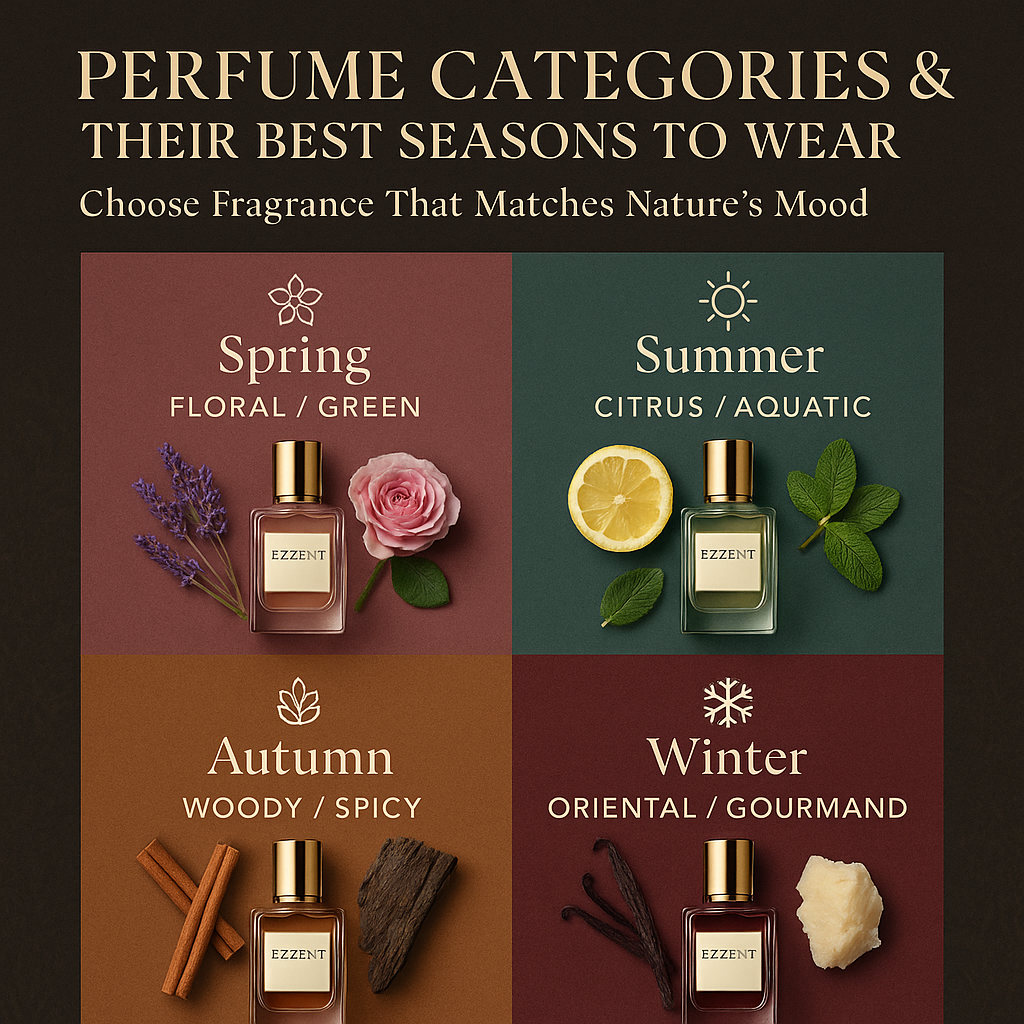 Perfume Categories & Their Best Seasons to Wear - Ezzent