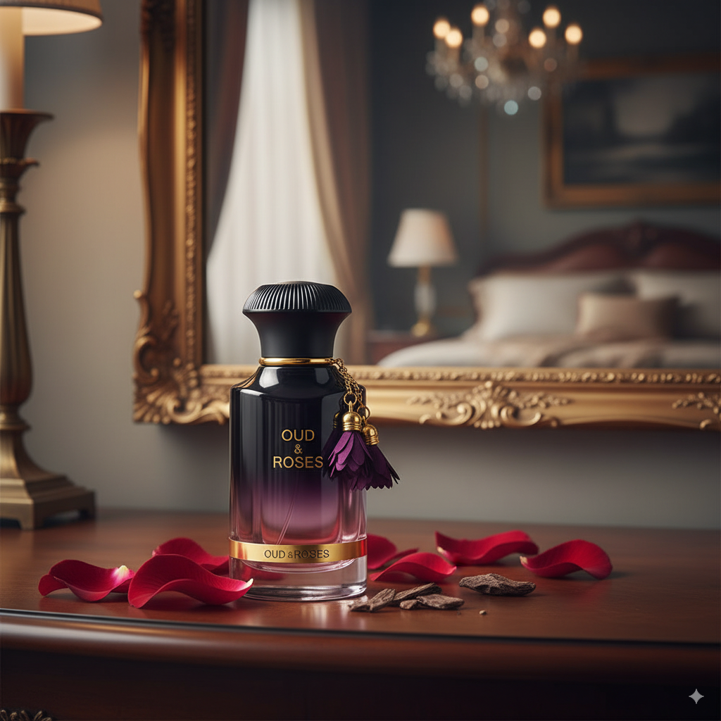 Ahmed Al Maghribi Oud & Roses Eau De Parfum For Unisex